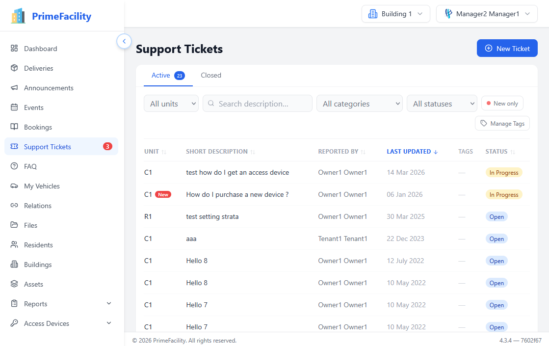 Support staff resolving an IT support ticket on PrimeFacility